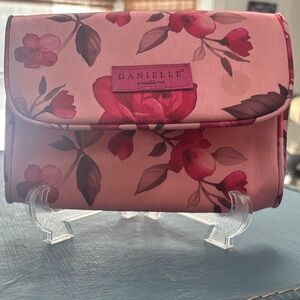 Danielle Creations Pink Floral makeup purse